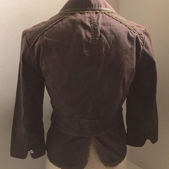 Twenty one brown jacket with cropped sleeves. - Picture 5 of 13